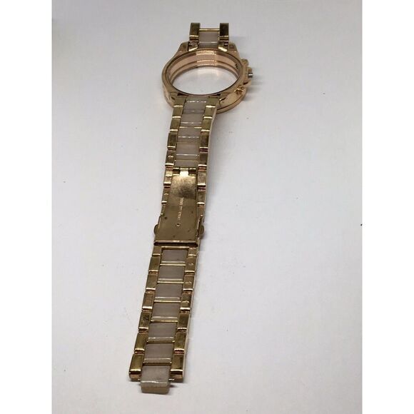 Authentic Fossil Watch Bracelet Parts Links Case Band 18mm Rose Gold/Pink A651 - Picture 5 of 10